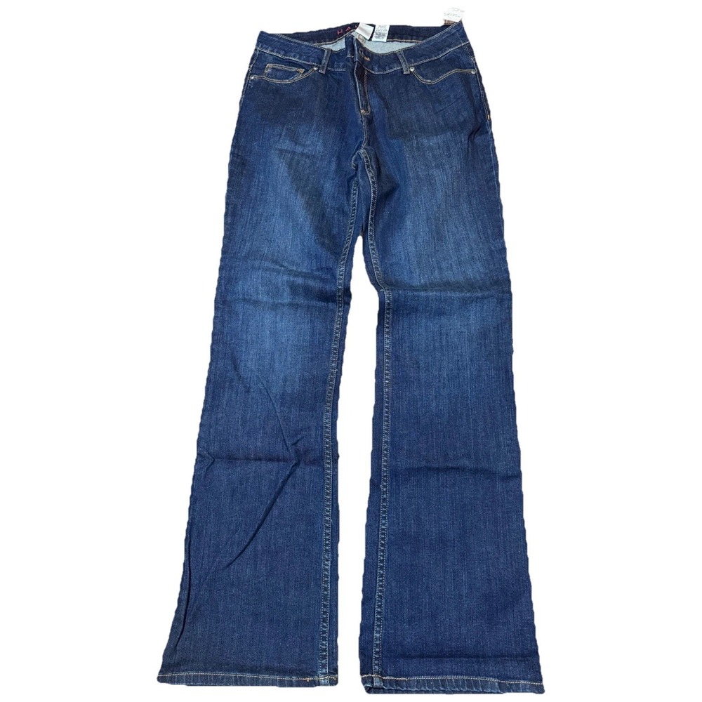 Hannah Women Bootcut Jeans Size 10 NWT Dark Wash Stretch 31x32